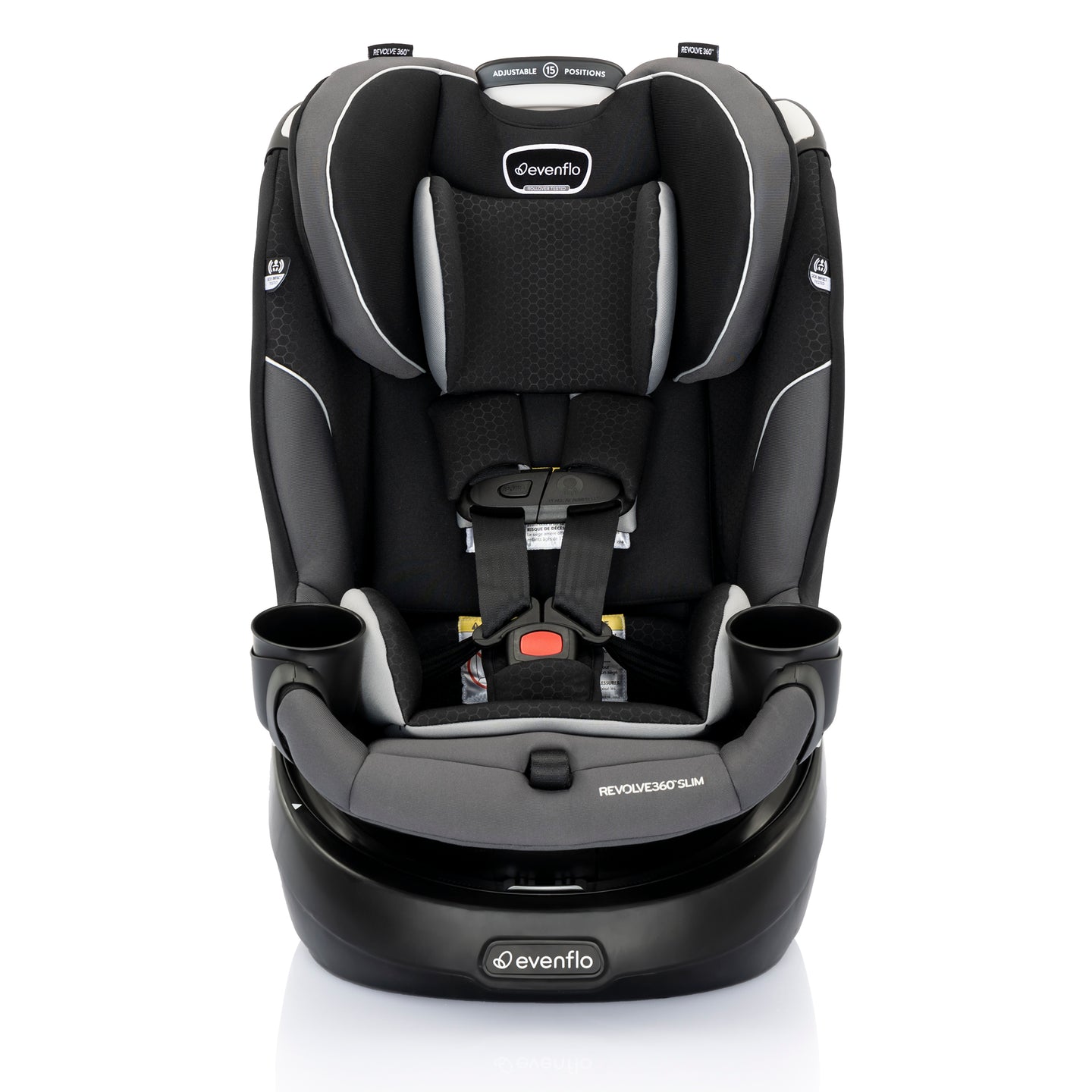 Evenflo - Revolve360 Slim 2-in-1 Rotational Car Seat - Canton Black